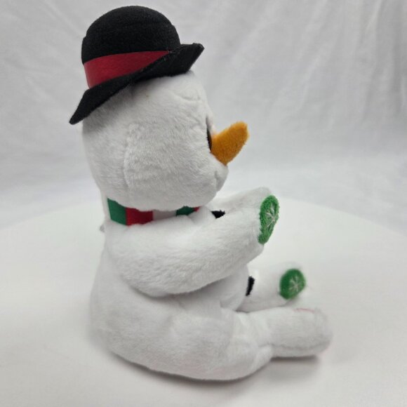 Ty Beanie Bellies Christmas/Holiday WEATHERBY the Snowman 6" - Picture 4 of 9